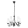 Brilagi - LED Lámpara colgante con cadena COTTAGE 5xE14/40W/230V negro/blanco