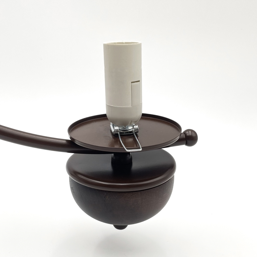 Brilagi - LED Lámpara colgante con cadena COTTAGE 5xE14/40W/230V roble/marrón