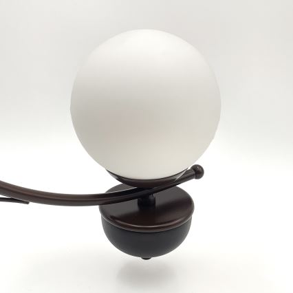 Brilagi - LED Lámpara colgante con cadena COTTAGE 5xG9/40W/230V roble/blanco