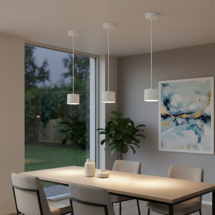 BRILAGI - LED Lámpara colgante de cable STRIPY 1xGX53/15W/230V pr. 82 mm blanca