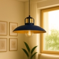Brilagi - LED Lámpara colgante FLAMENGO 1xE27/60W/230V azul