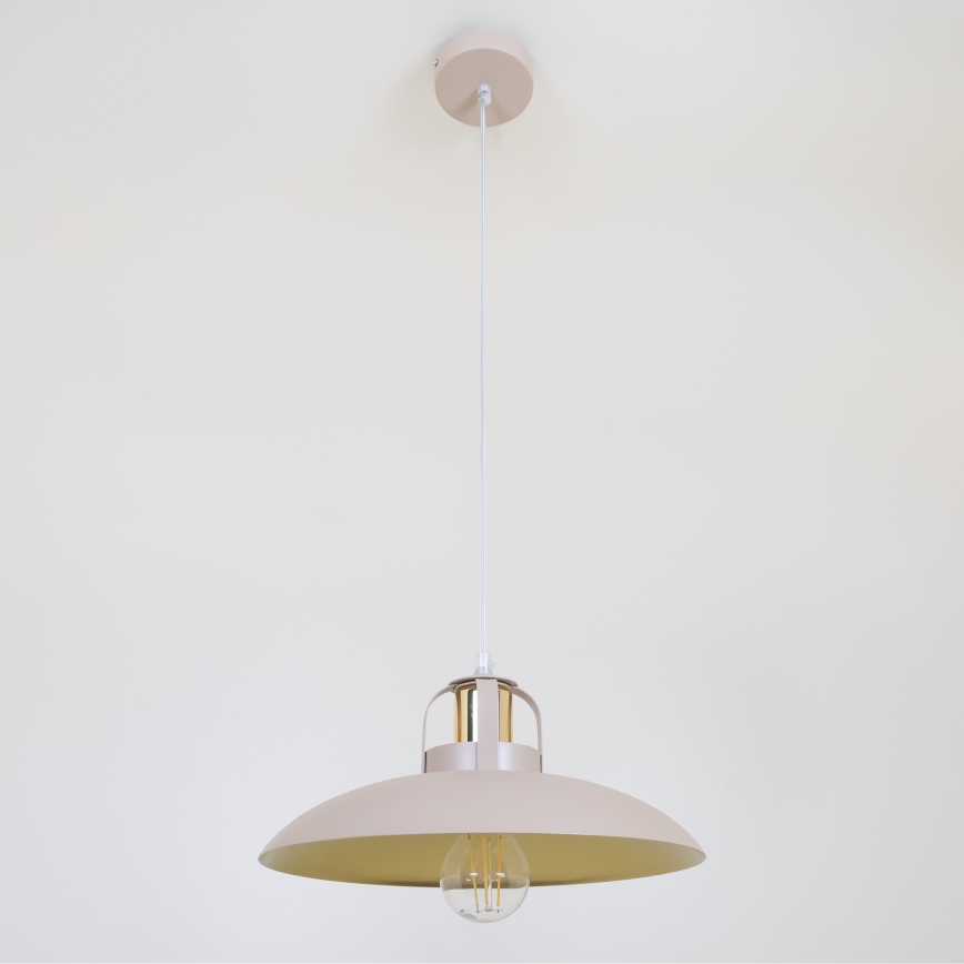Brilagi - LED Lámpara colgante FLAMENGO 1xE27/60W/230V beige