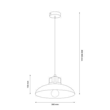 Brilagi - LED Lámpara colgante FLAMENGO 1xE27/60W/230V beige