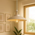 Brilagi - LED Lámpara colgante FLAMENGO 1xE27/60W/230V blanco