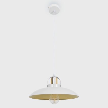 Brilagi - LED Lámpara colgante FLAMENGO 1xE27/60W/230V blanco