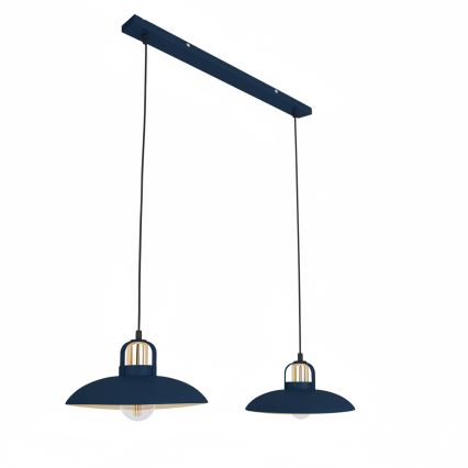 Brilagi - LED Lámpara colgante FLAMENGO 2xE27/60W/230V azul