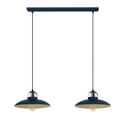 Brilagi - LED Lámpara colgante FLAMENGO 2xE27/60W/230V azul