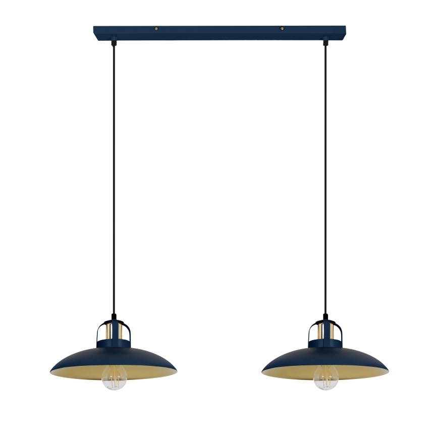 Brilagi - LED Lámpara colgante FLAMENGO 2xE27/60W/230V azul
