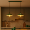 Brilagi - LED Lámpara colgante FLAMENGO 2xE27/60W/230V verde