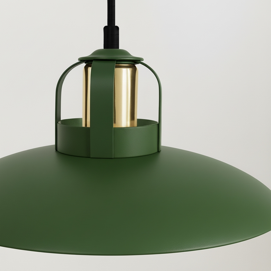 Brilagi - LED Lámpara colgante FLAMENGO 2xE27/60W/230V verde