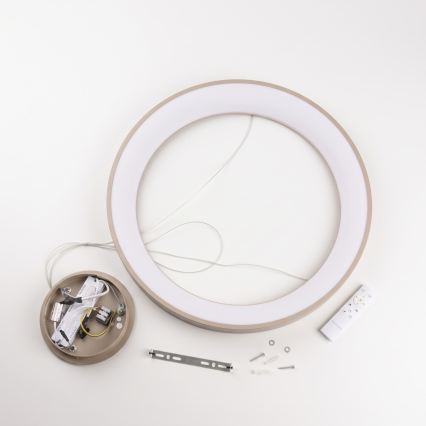BRILAGI - LED Lámpara colgante regulable en cable FALCON II LED/99W/230V 3000-6500K Ø 60 cm beige + control remoto
