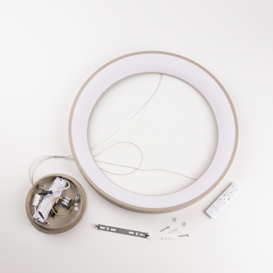 BRILAGI - LED Lámpara colgante regulable en cable FALCON II LED/99W/230V 3000-6500K Ø 60 cm beige + control remoto
