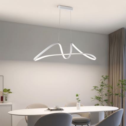Brilagi - Lámpara colgante LED regulable con cable TWISTER LED/60W/230V 3000-6000K blanco + control remoto