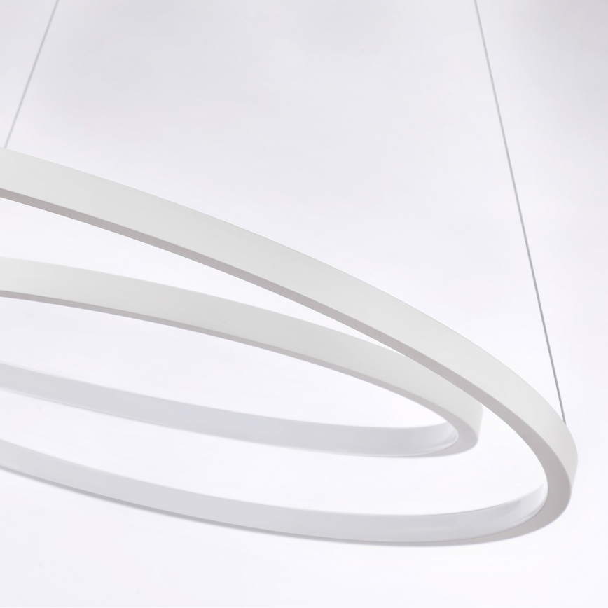 Brilagi - Lámpara colgante LED regulable con cable TWISTER LED/75W/230V 3000-6000K diámetro 70 cm blanca + mando a distancia