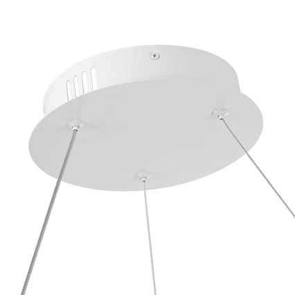 Brilagi - Lámpara colgante LED regulable TWISTER 105W/230V 3000-6000K Ø 100 cm blanca + control remoto