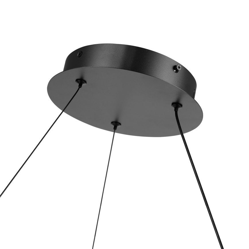 Brilagi - Lámpara colgante LED regulable en cable TWISTER LED/75W/230V 3000-6000K Ø 70 cm negra + mando a distancia