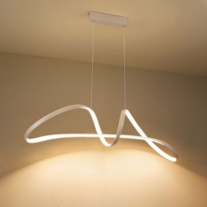 Brilagi - Lámpara colgante regulable de cable TWISTER LED/60W/230V 3000-6000K beige + mando a distancia