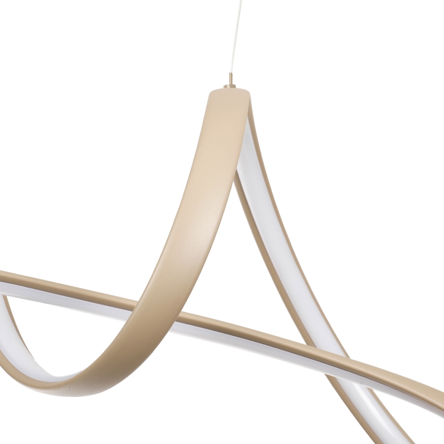 Brilagi - Lámpara colgante regulable de cable TWISTER LED/60W/230V 3000-6000K beige + mando a distancia