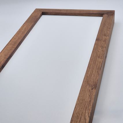 Brilagi - Lámpara de techo LED para baño WOODY FRAME LED/50W/230V 120x30 cm IP44 roble cerezo