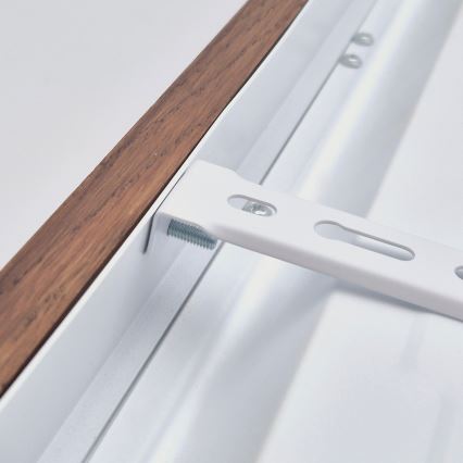 Brilagi - Lámpara de techo LED para baño WOODY FRAME LED/50W/230V 120x30 cm IP44 roble cerezo