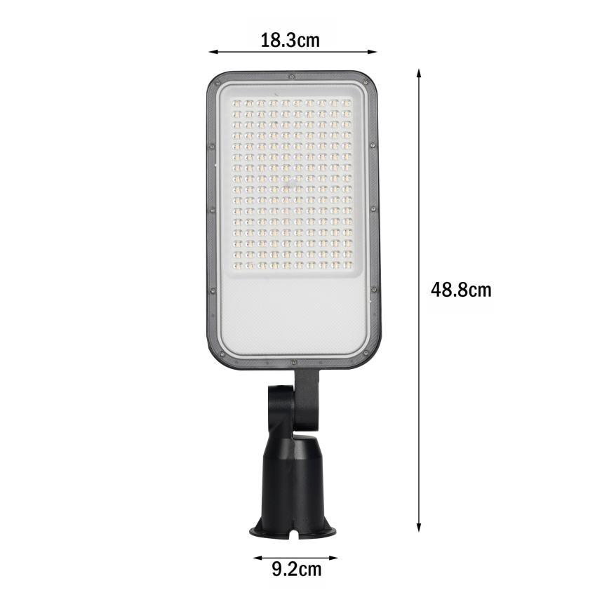 Brilagi - Lámpara LED exterior para vía pública con articulación URBANLIGHT LED/100W/230V negra IP65