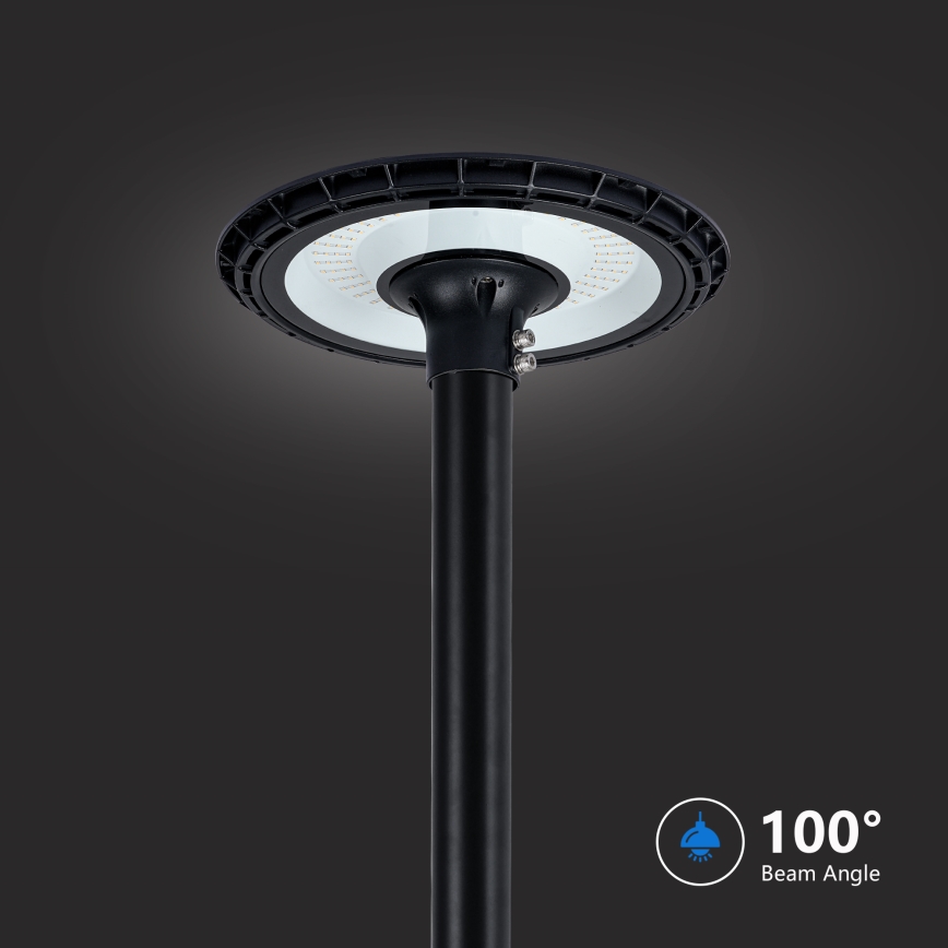 Brilagi - Lámpara LED de calle para exterior con poste de 5 m URBANSPARK LED/120W/230V negra IP65