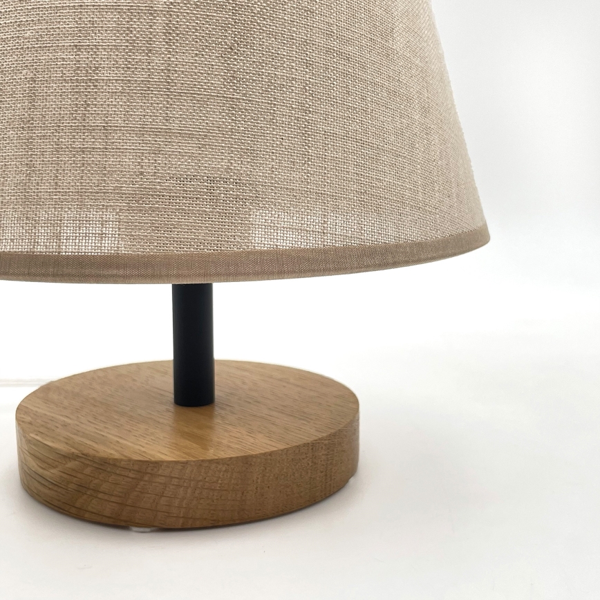 Brilagi - LED Lámpara de mesa ANTHONY 1xE14/40W/230V roble/beige