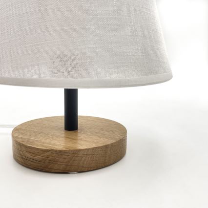 Brilagi - LED Lámpara de mesa ANTHONY 1xE14/40W/230V roble/blanco