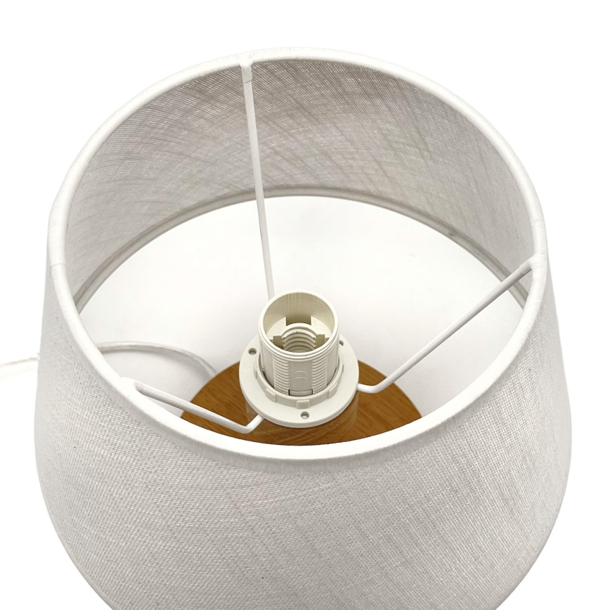 Brilagi - LED Lámpara de mesa ANTHONY 1xE14/40W/230V roble/blanco