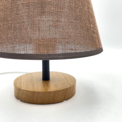 BRILAGI - LED Lámpara de mesa ANTHONY 1xE14/40W/230V roble/marrón