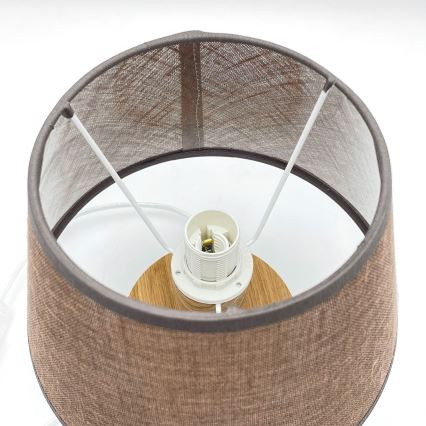 BRILAGI - LED Lámpara de mesa ANTHONY 1xE14/40W/230V roble/marrón