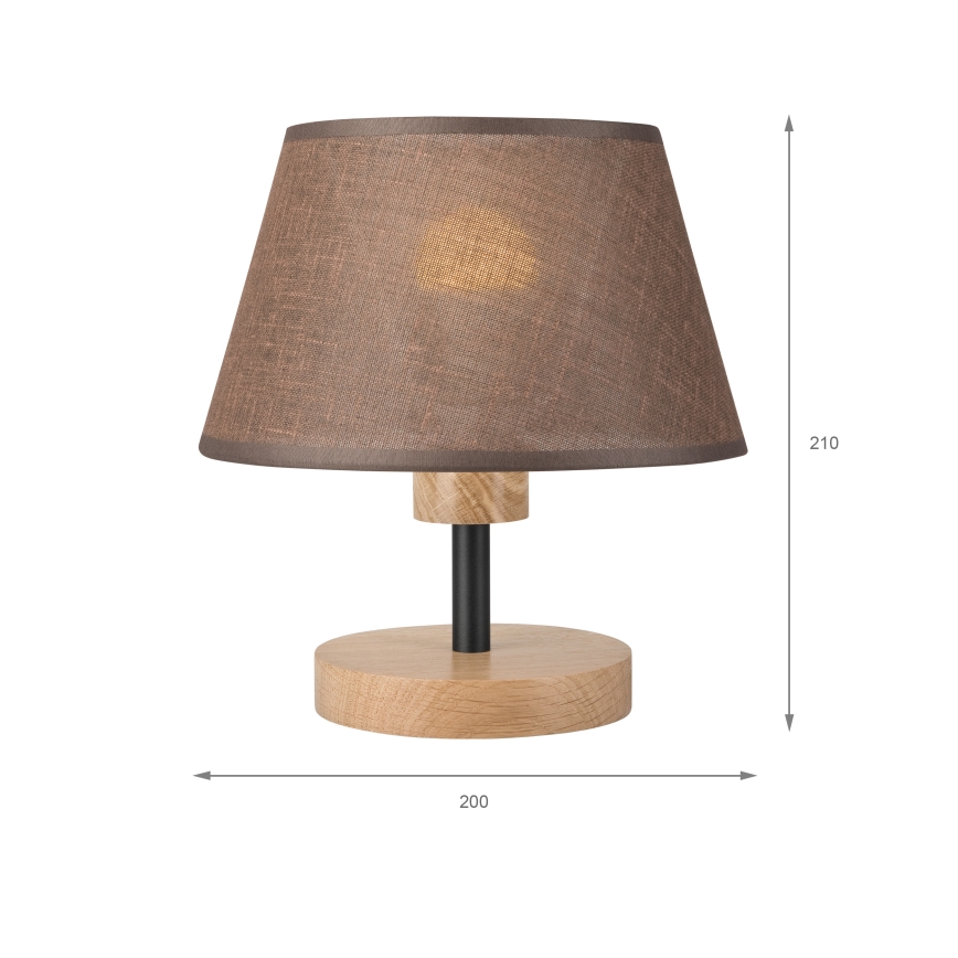 BRILAGI - LED Lámpara de mesa ANTHONY 1xE14/40W/230V roble/marrón