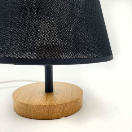 Brilagi - LED Lámpara de mesa ANTHONY 1xE14/40W/230V roble/negro