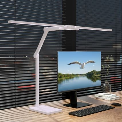 BRILAGI - Lámpara de sobremesa táctil LED regulable VARIO LED/24W/230V 3000-6500K CRI 92 blanca