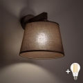 BRILAGI - LED Lámpara de pared LATTE 1xE27/15W/230V pino/marrón