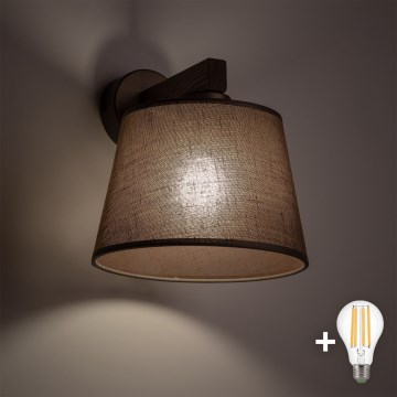 BRILAGI - LED Lámpara de pared LATTE 1xE27/15W/230V pino/marrón