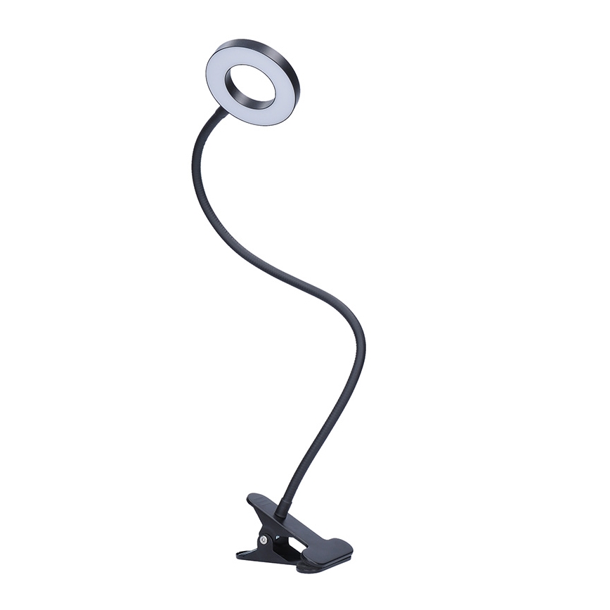 Brilagi -LED Lámpara de pinza regulable ORBELA LED/8W/5V 3000/4000/5000K negra