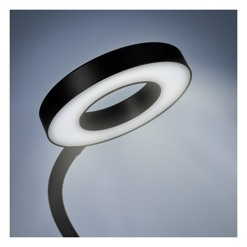 Brilagi -LED Lámpara de pinza regulable ORBELA LED/8W/5V 3000/4000/5000K negra
