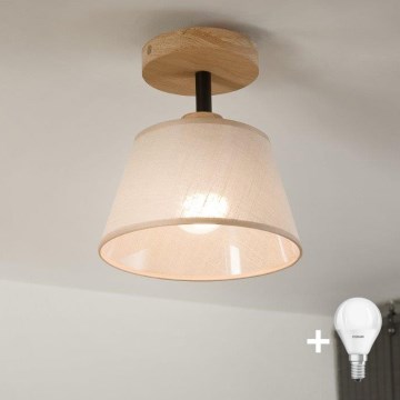 Brilagi - LED  Lámpara de techo ANTHONY 1xE14/60W/230V roble/beige