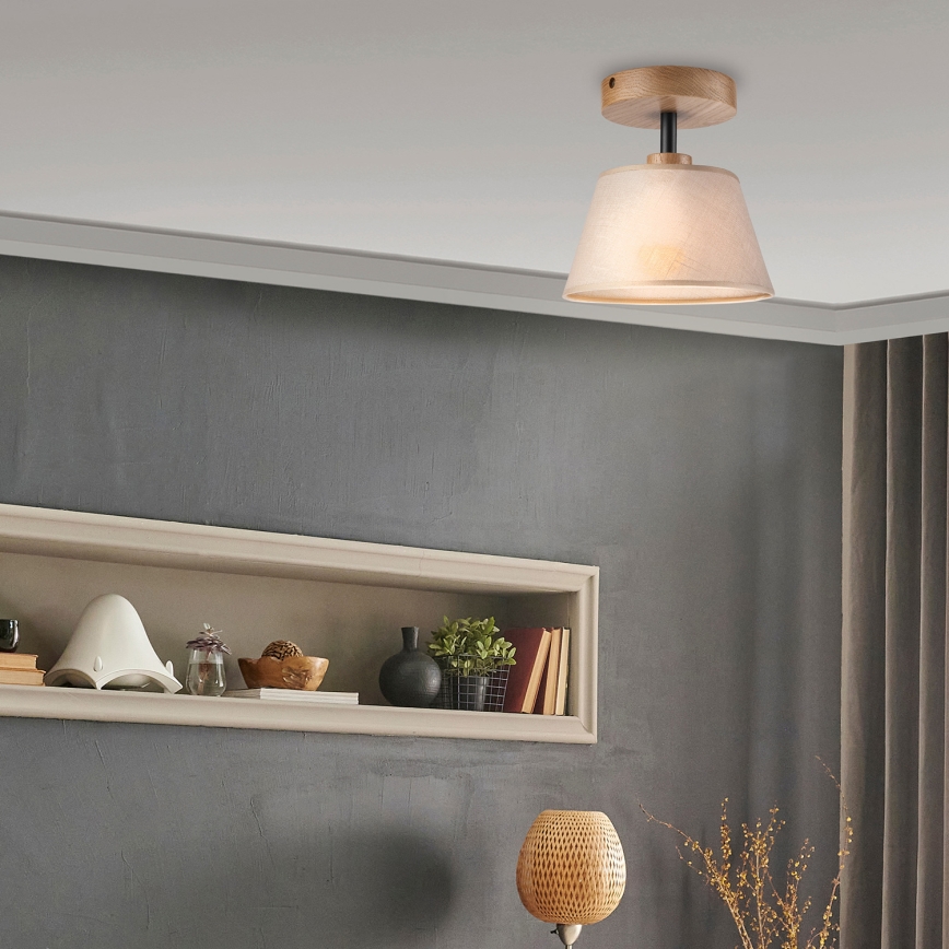 Brilagi - LED  Lámpara de techo ANTHONY 1xE14/60W/230V roble/beige
