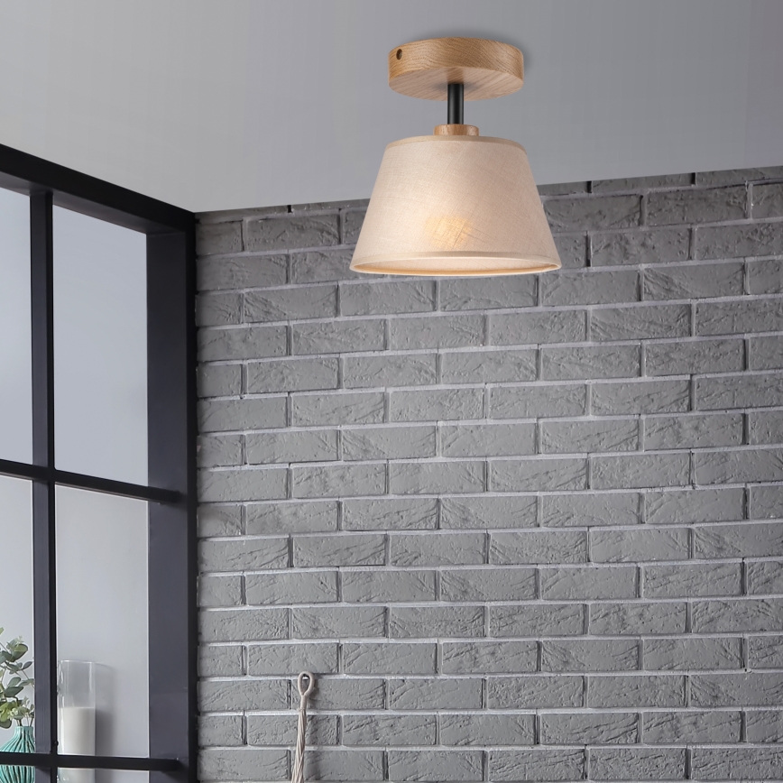 Brilagi - LED  Lámpara de techo ANTHONY 1xE14/60W/230V roble/beige