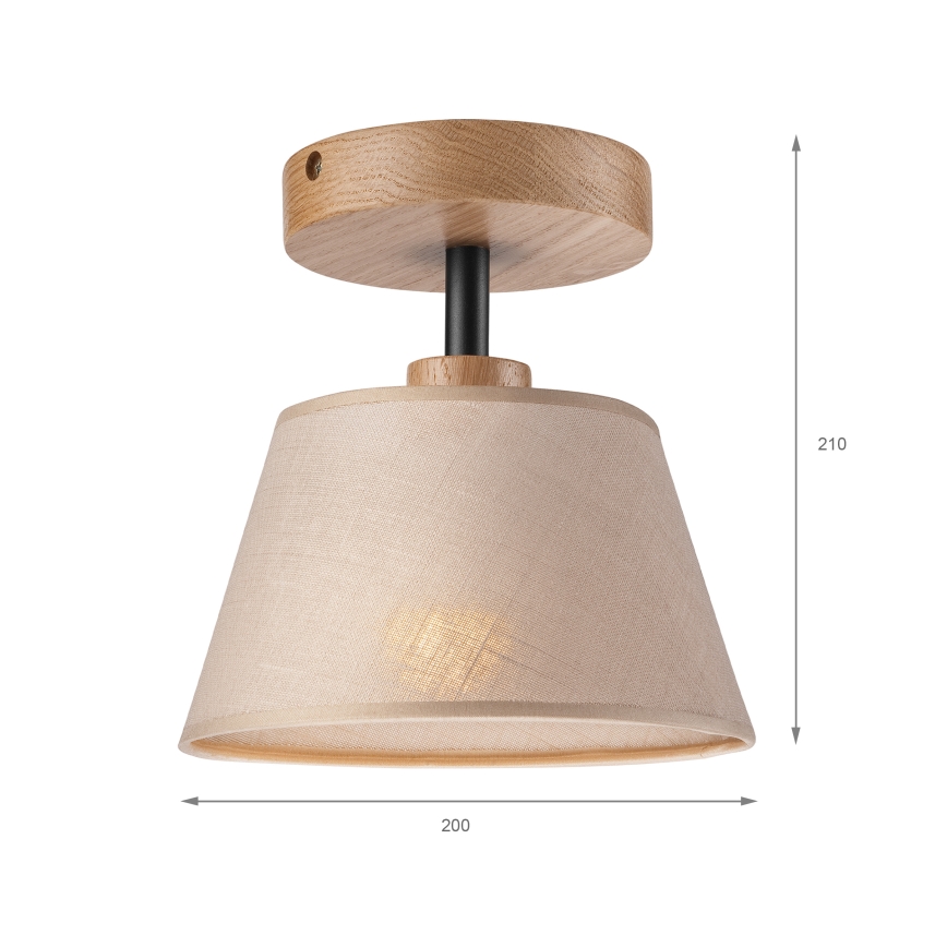 Brilagi - LED  Lámpara de techo ANTHONY 1xE14/60W/230V roble/beige