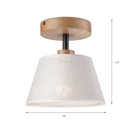 Brilagi - LED  Lámpara de techo ANTHONY 1xE14/60W/230V roble/blanco
