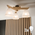 Brilagi - LED  Lámpara de techo ANTHONY 3xE14/40W/230V roble/blanco