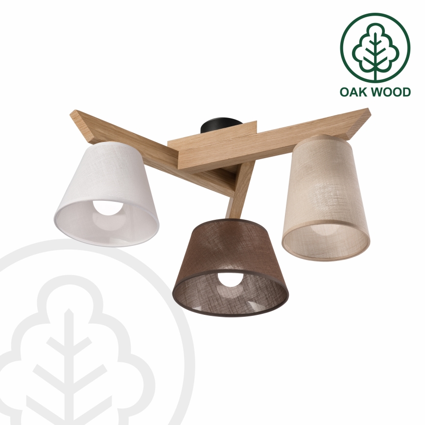 Brilagi - LED  Lámpara de techo ANTHONY 3xE14/40W/230V roble