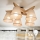 Brilagi - LED  Lámpara de techo ANTHONY 5xE14/40W/230V roble/beige