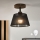 Brilagi - LED Lámpara de techo empotrada ANTHONY 1xE14/60W/230V roble nogal/negro