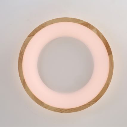 BRILAGI - Luminaria de techo LED FALCON WOOD LED/30W/230V 3000/4000/6000K Ø 45 cm madera