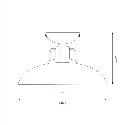 BRILAGI - LED Lámpara de techo FLAMENGO 1xE27/60W/230V blanco