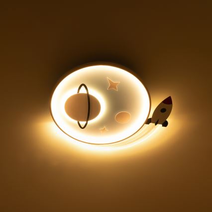 Brilagi - Luminaria de techo infantil STARSHIP LED/64W/230V 3000/4500/6000K azul